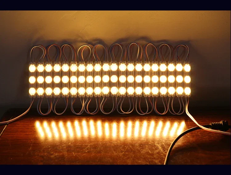 20pcs DC12V 24V 2835 3LED Module Injection Waterproof IP67 Decorative 2835 Strip Bar Light Lamp White Red Green Blue Yellow Pink