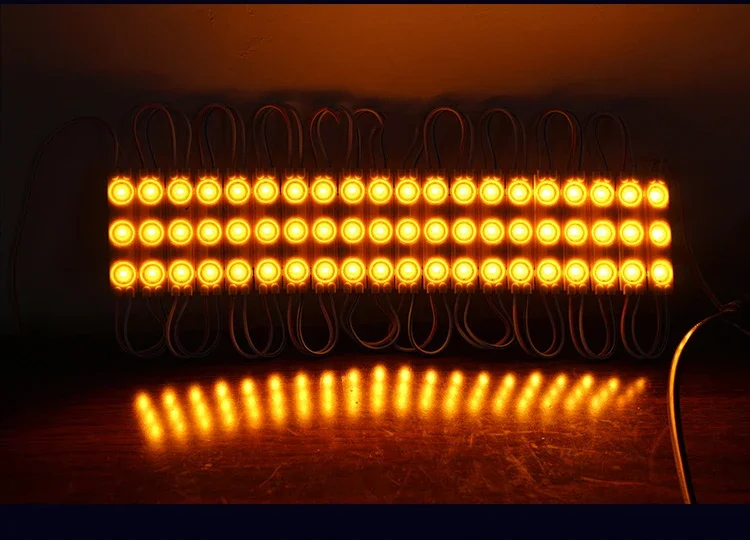 20pcs DC12V 24V 2835 3LED Module Injection Waterproof IP67 Decorative 2835 Strip Bar Light Lamp White Red Green Blue Yellow Pink