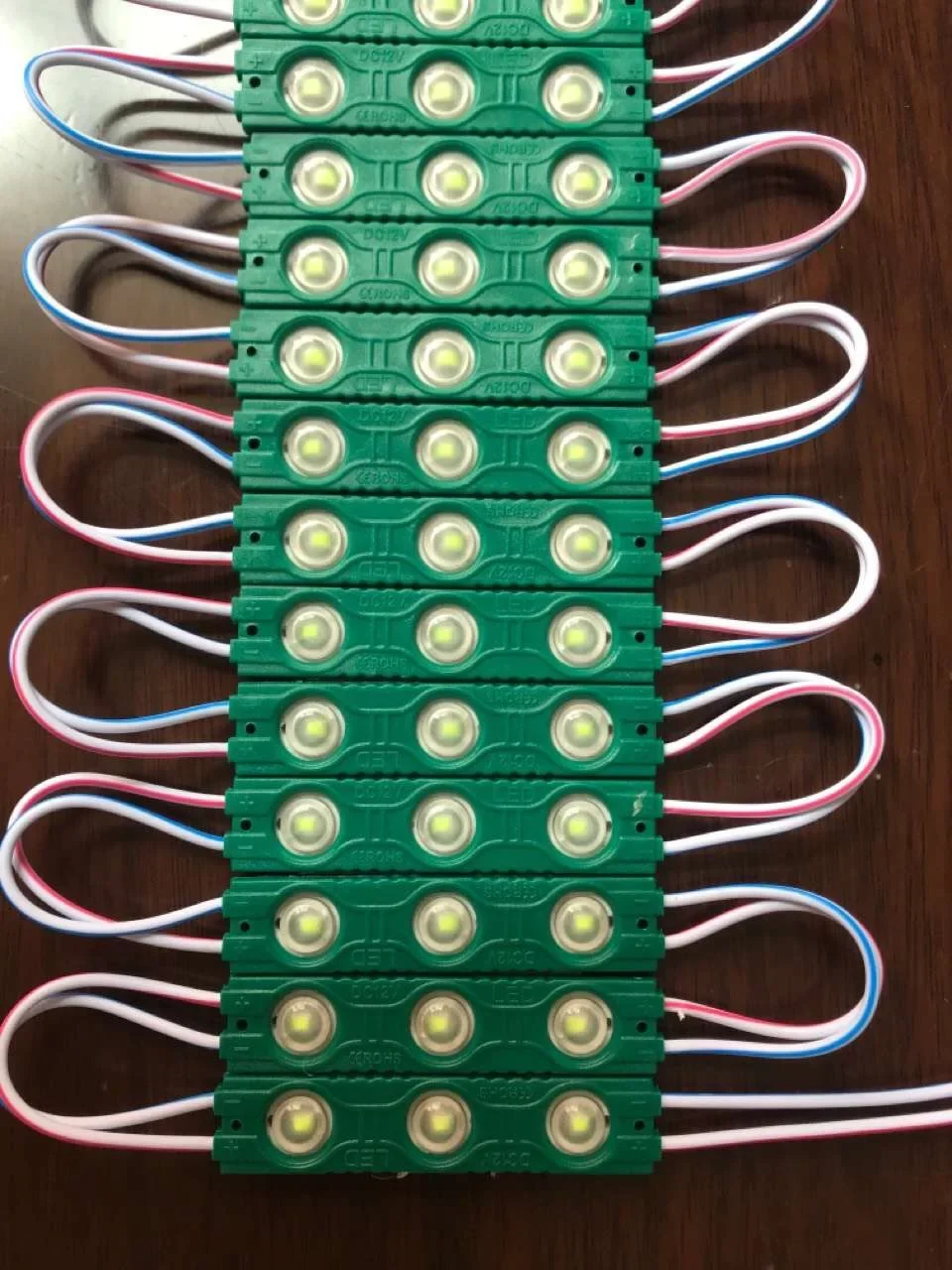20pcs DC12V 24V 2835 3LED Module Injection Waterproof IP67 Decorative 2835 Strip Bar Light Lamp White Red Green Blue Yellow Pink