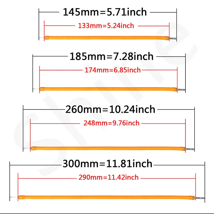 10pcs LED Filament Flexible 3V COB 38mm 60mm 95mm 80mm 130mm 145mm 185mm 260mm 300mm Edison Bulb Lamp Parts LED Diode Decoration
