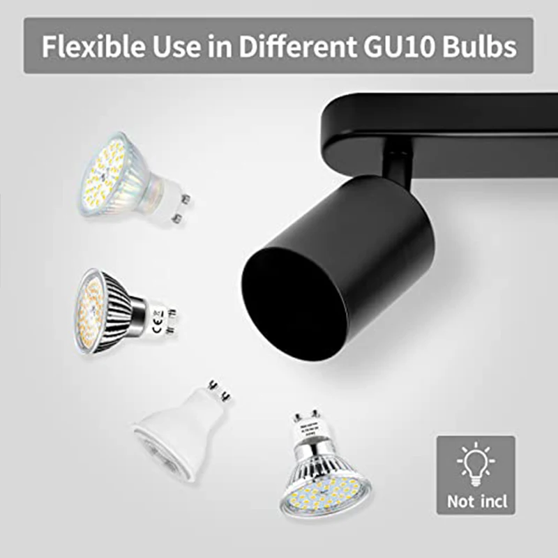 GU10 Spot Led Track Light Fixture 110V 220V Ceiling Spot Lighting Indoor for Living Room Decor Ceiling Chandelier Led Spotlights
