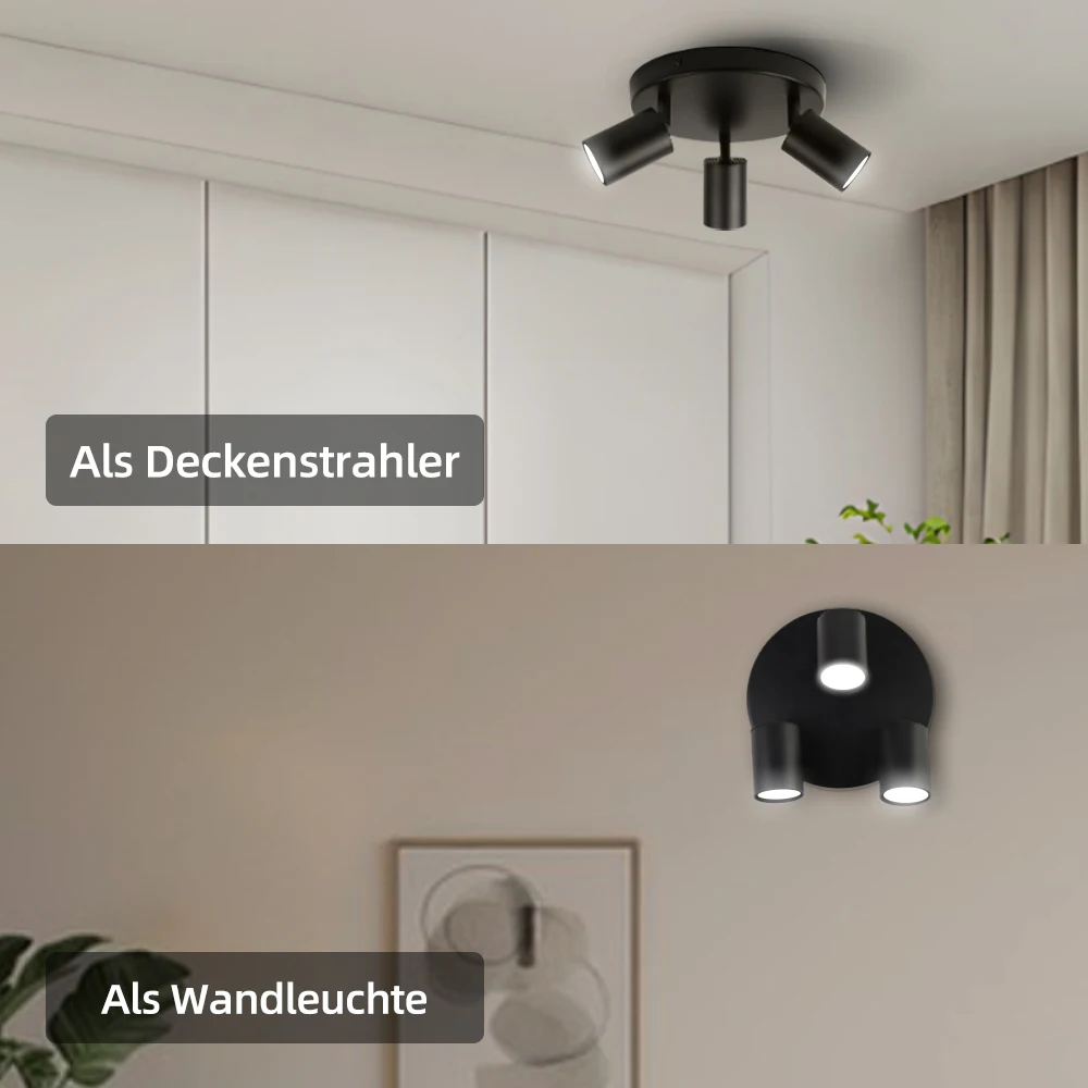 GU10 Spot Led Track Light Fixture 110V 220V Ceiling Spot Lighting Indoor for Living Room Decor Ceiling Chandelier Led Spotlights