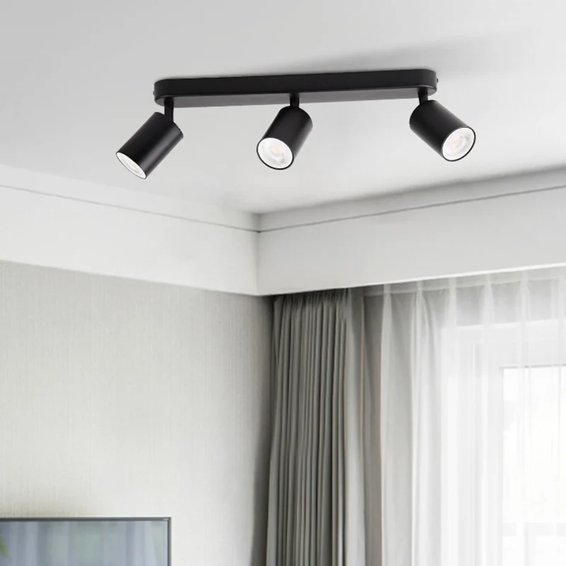 GU10 Spot Led Track Light Fixture 110V 220V Ceiling Spot Lighting Indoor for Living Room Decor Ceiling Chandelier Led Spotlights