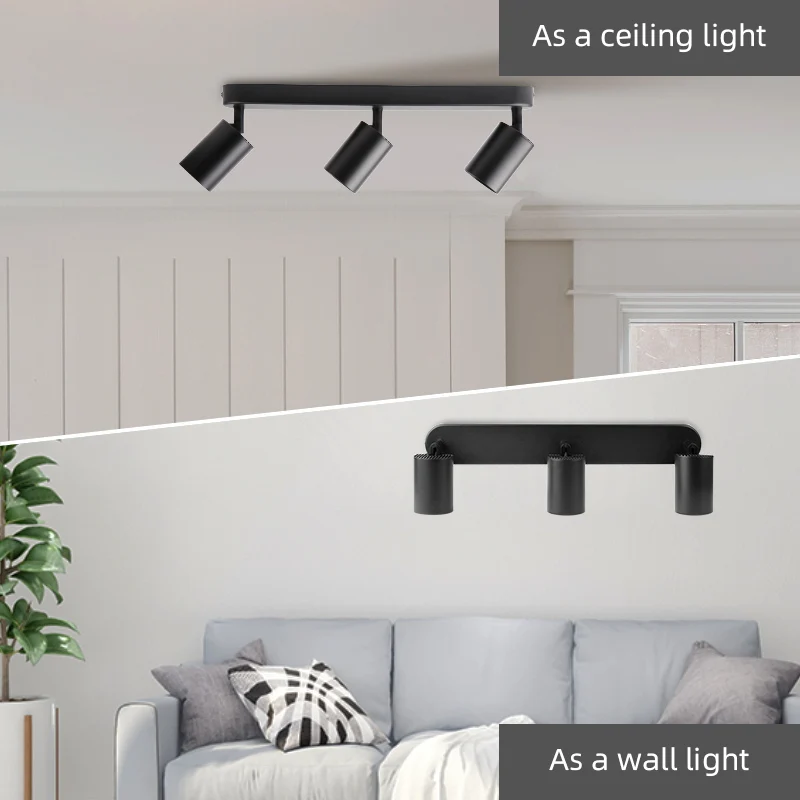 GU10 Spot Led Track Light Fixture 110V 220V Ceiling Spot Lighting Indoor for Living Room Decor Ceiling Chandelier Led Spotlights
