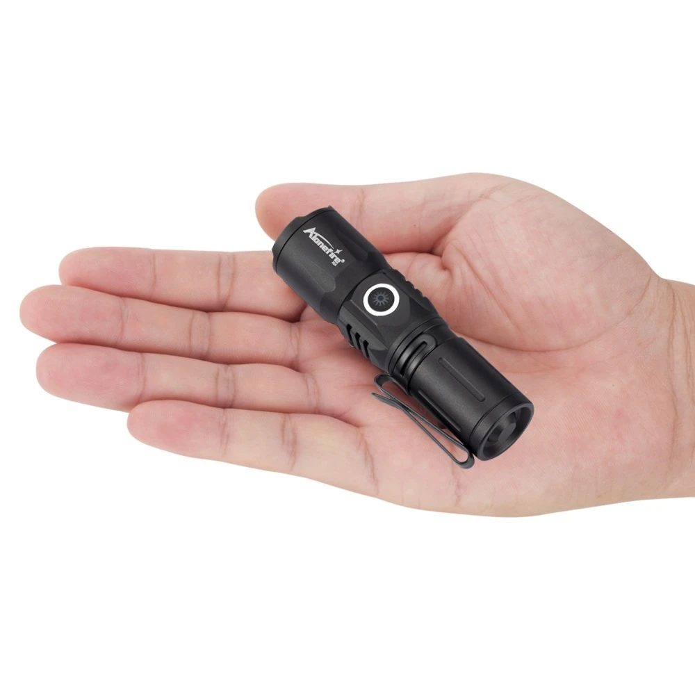 High Power Zoom Beam Light LED Lighting Mini Flashlight Type-C Usb Rechargeable Portable Pocket Torch Home Outdoor 16340 Battery