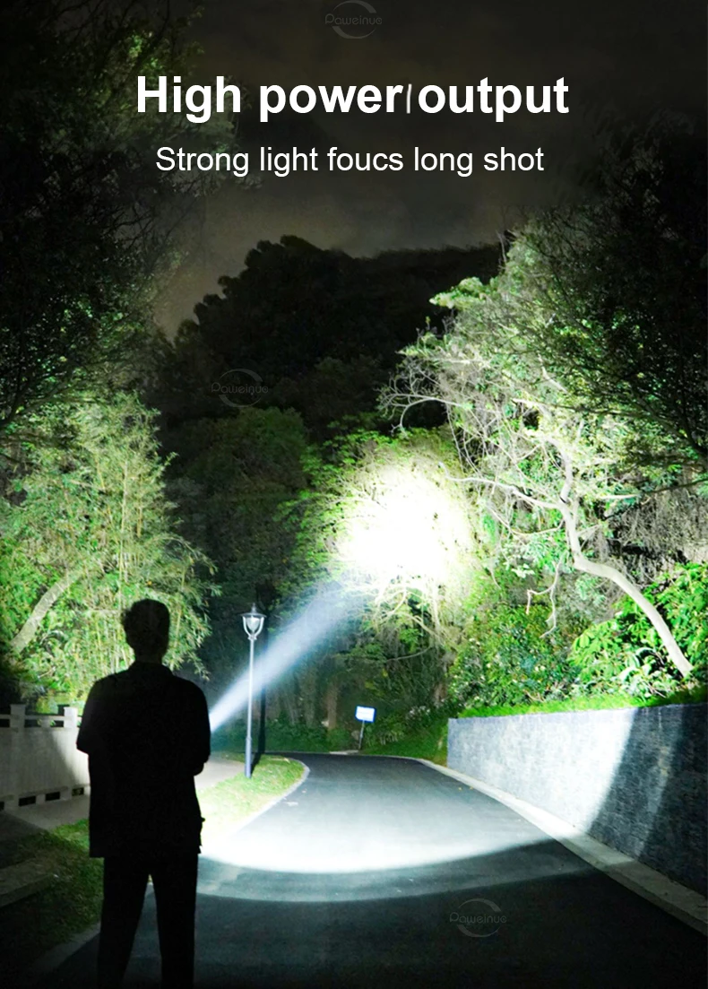 Newest XHP360 Professional Diving Flashlight IPX8 Underwater Lamp High Power LED Flashlights Powerful Scuba Diving Torch Lantern