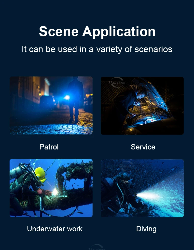 Newest XHP360 Professional Diving Flashlight IPX8 Underwater Lamp High Power LED Flashlights Powerful Scuba Diving Torch Lantern
