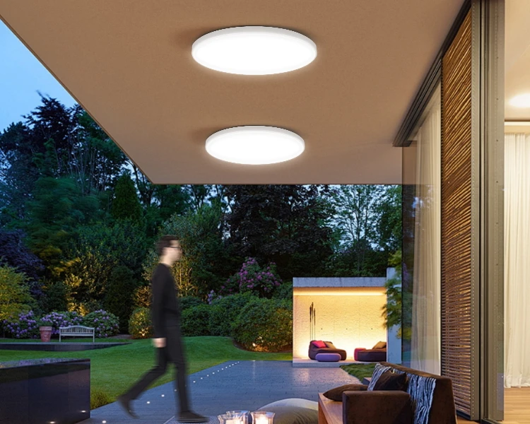 Radar Ceiling Lights Led Motion Sensor Light 220V Bathroom Induction Lamp for Porch Hallways Corridor Balcony Smart Ceiling Lamp