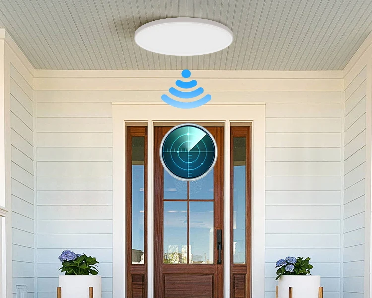 Radar Ceiling Lights Led Motion Sensor Light 220V Bathroom Induction Lamp for Porch Hallways Corridor Balcony Smart Ceiling Lamp