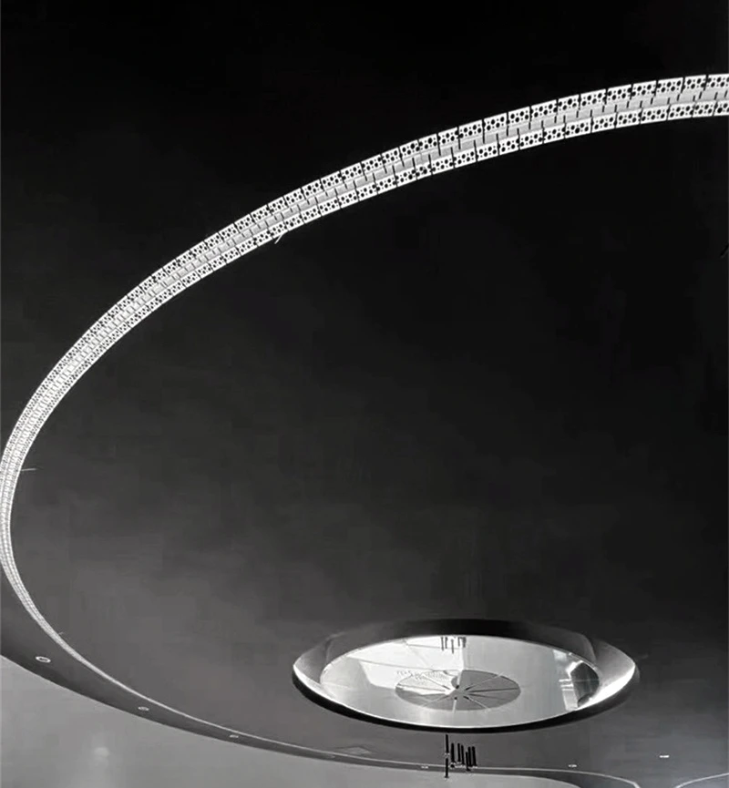 Curved U/YW-Style LED Aluminum Profile Recessed Bendable Aluminum Channel Silicone Diffuser Ceiling Floor Decor Bar Strip Lights