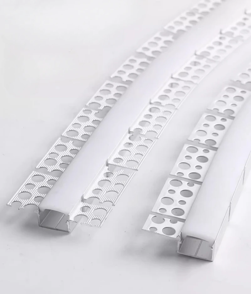 Curved U/YW-Style LED Aluminum Profile Recessed Bendable Aluminum Channel Silicone Diffuser Ceiling Floor Decor Bar Strip Lights