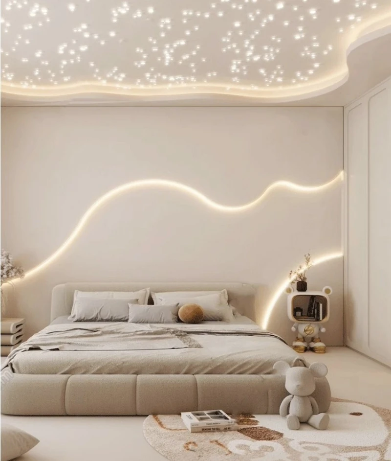 Curved U/YW-Style LED Aluminum Profile Recessed Bendable Aluminum Channel Silicone Diffuser Ceiling Floor Decor Bar Strip Lights