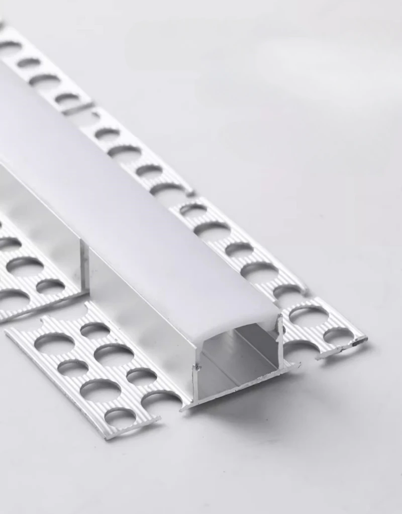 Curved U/YW-Style LED Aluminum Profile Recessed Bendable Aluminum Channel Silicone Diffuser Ceiling Floor Decor Bar Strip Lights