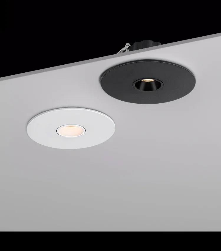 Led Spotlight Small Beam Angle 3 8 15 Degree Spot Light Recessed Round Atmosphere Dining Table Ultra-thin White Black 85-265V