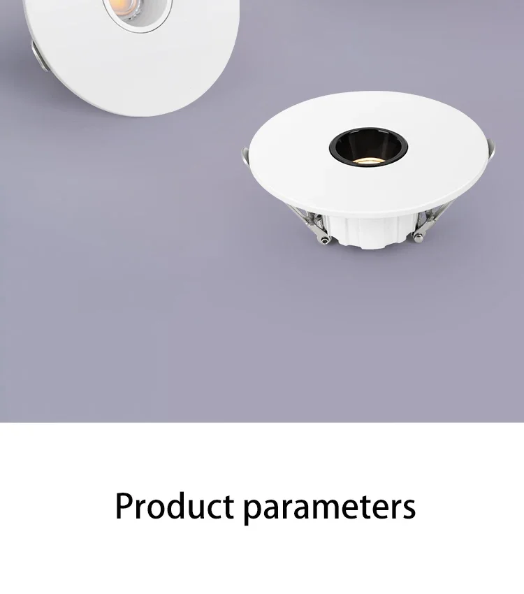 Led Spotlight Small Beam Angle 3 8 15 Degree Spot Light Recessed Round Atmosphere Dining Table Ultra-thin White Black 85-265V