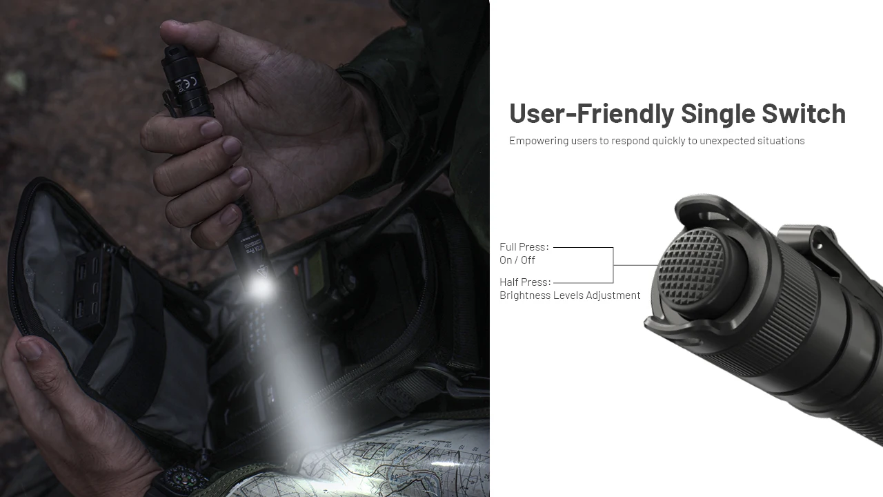NITECORE MT2A Pro 1000Lumens USB-C Rechargeable AA Flashlight UHi 20 LED Include Battery
