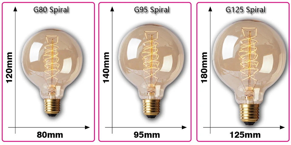 Retro Edison Light Bulb E27 40W 220V 110V Bedroom Industrial Loft Vintage Bulb For Home Decor Filament incandescent Edison Lamp