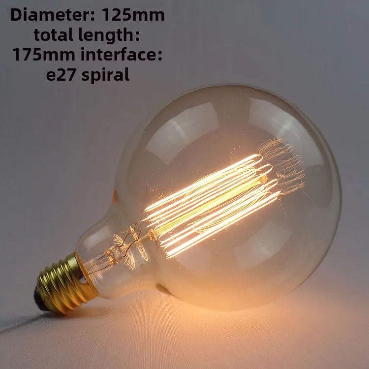 Edison Bulb E27 Warm White 40W 60W ST64 G95 G80 G125 220V Carbon Retro Light Bulb Tungsten Silk Light Bar Window Decoration