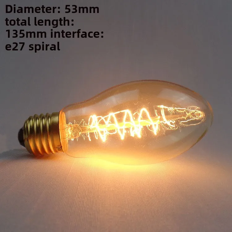 Edison Bulb E27 Warm White 40W 60W ST64 G95 G80 G125 220V Carbon Retro Light Bulb Tungsten Silk Light Bar Window Decoration