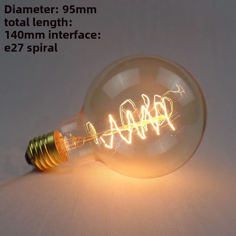 Edison Bulb E27 Warm White 40W 60W ST64 G95 G80 G125 220V Carbon Retro Light Bulb Tungsten Silk Light Bar Window Decoration