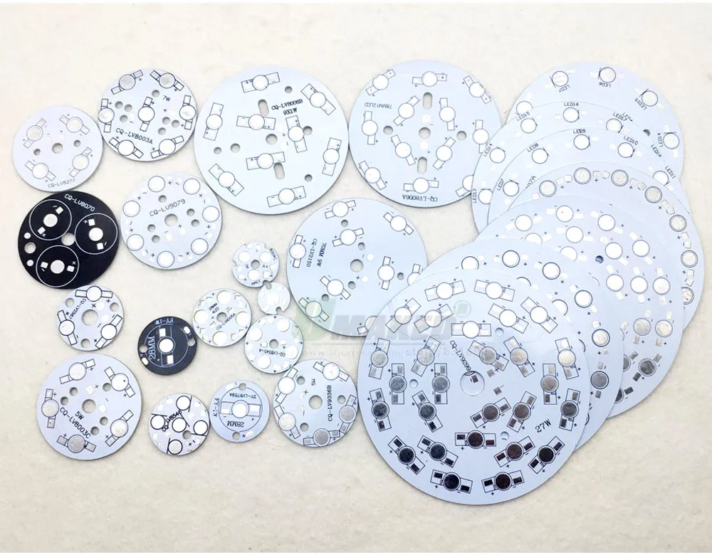10-1000pc 1W 3W 5W High Power Dia 20mm Star LED PCB Aluminum Plate Heatsink Base 4-6-8Pin RGB RGBW For Flashlight Spot Lamps DIY