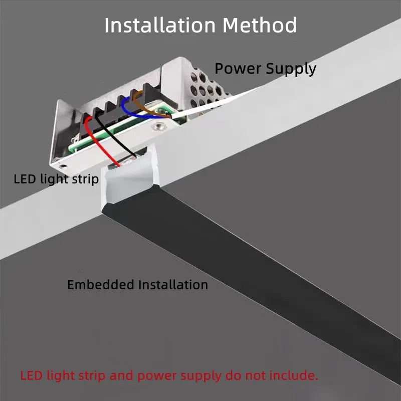 Recessed Black Silicone Tube LED Neon Light Flexible Rope Channel Diffuser WS2811 WS2812B Outdoor Waterproof Ribbon Strip Lights