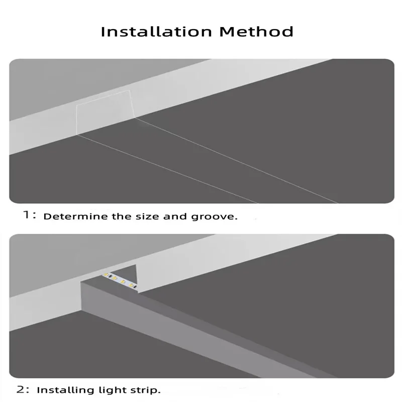 Recessed Black Silicone Tube LED Neon Light Flexible Rope Channel Diffuser WS2811 WS2812B Outdoor Waterproof Ribbon Strip Lights