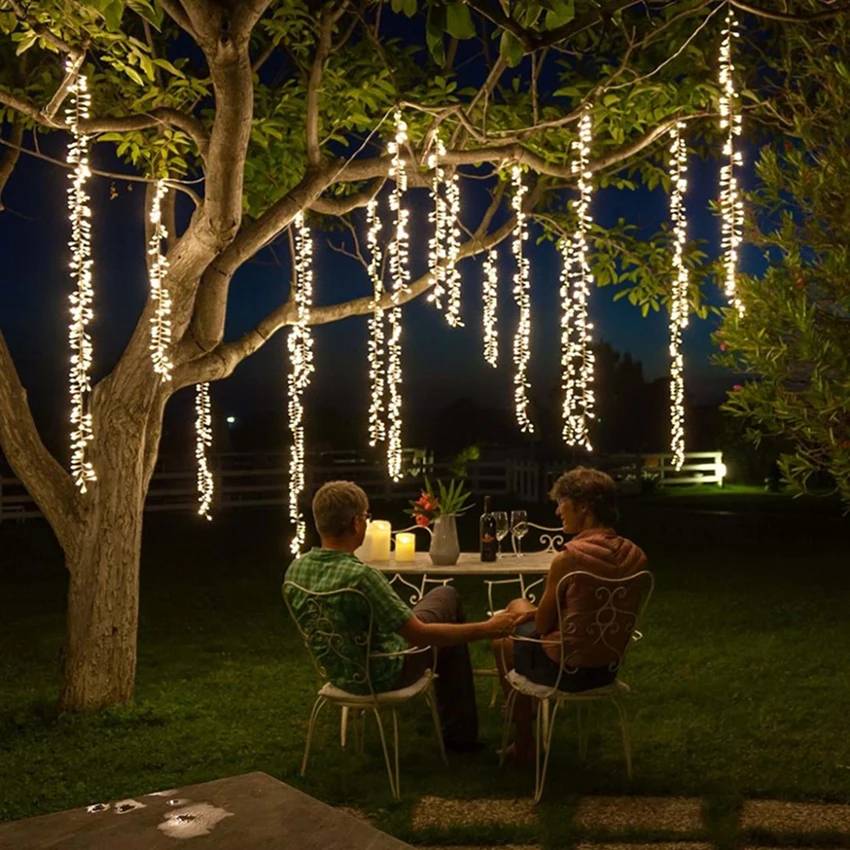 LED String Lights Christmas Garland Led Racimos Fairy Lights For Patio Party Wedding Party Garden Curtain Tree Decoration