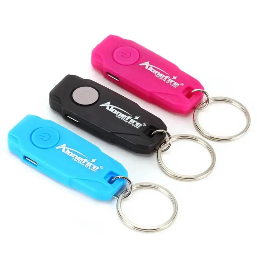 Mini LED Keychain Light USB Rechargeable Cool Flashlight Student Child Reading Book Lamp Emergency Torch Stair Keyhole Light