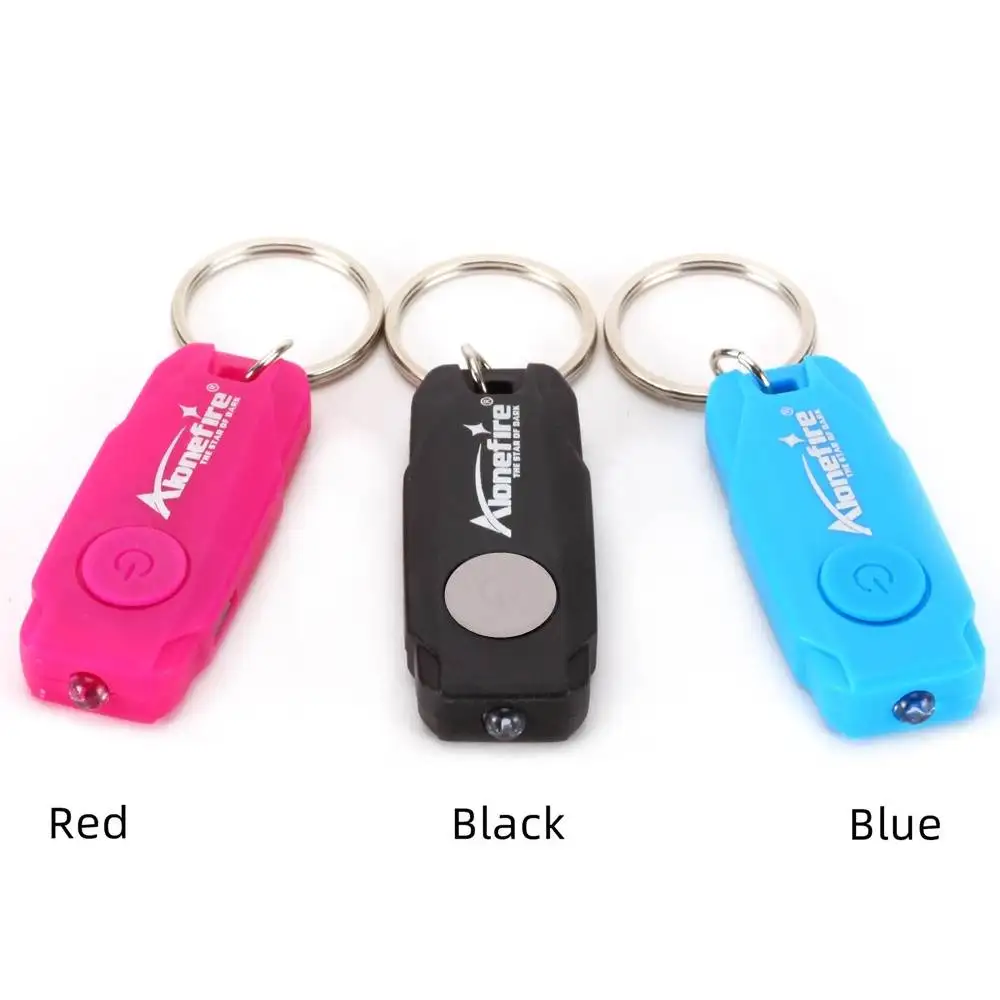 Mini LED Keychain Light USB Rechargeable Cool Flashlight Student Child Reading Book Lamp Emergency Torch Stair Keyhole Light