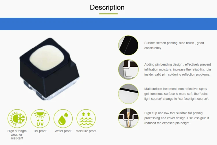 1000 pcs ,SMD1921 full color LED lamp of four feet used for LED display maintenance,Outdoor RGB components for display