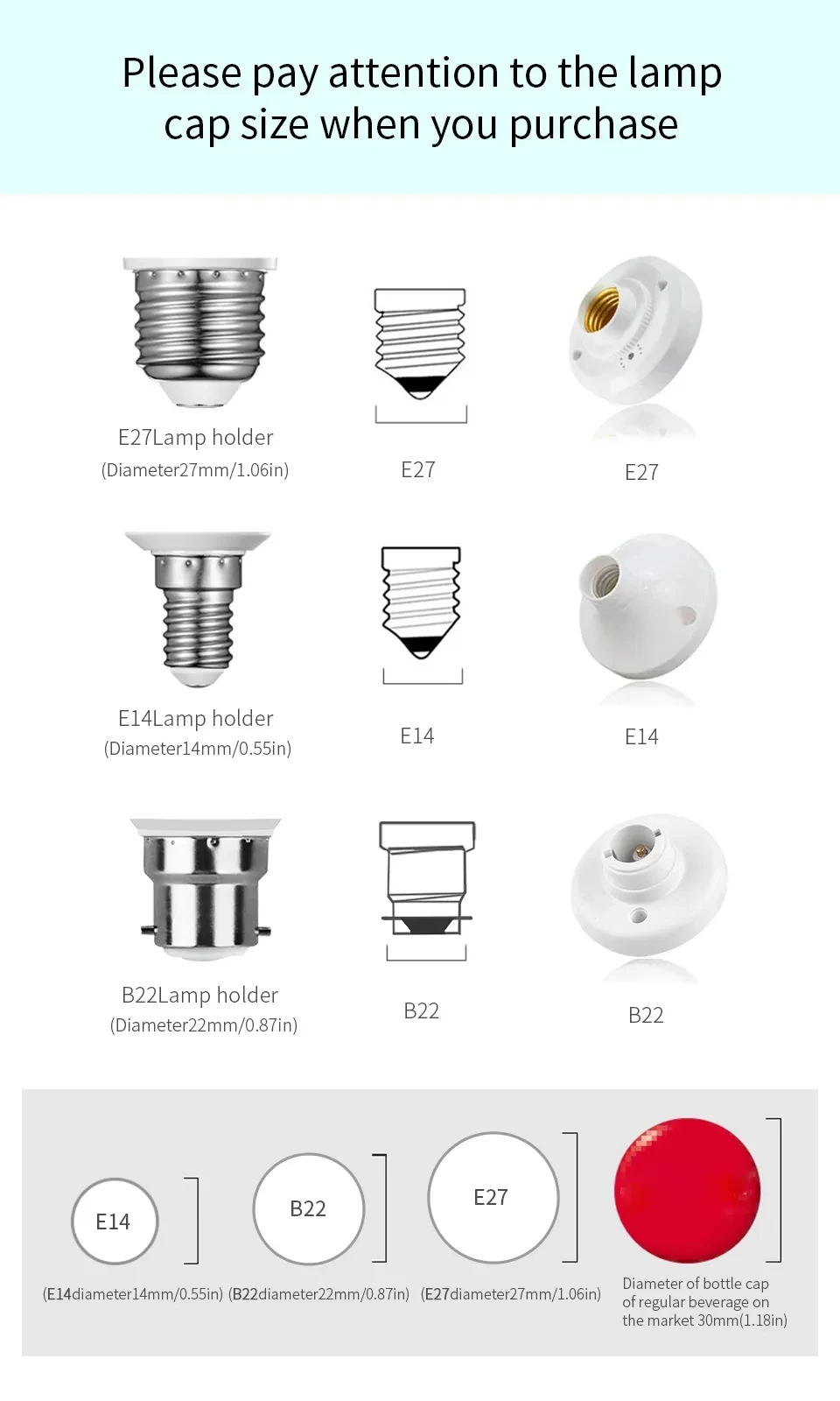 8PCS LED Bulb E27 B22 E14 AC220/110V 3W 6W 9W 12W 15W 18W Brightness and Low Energy Consumption Living Room Home LED Light Bulbs