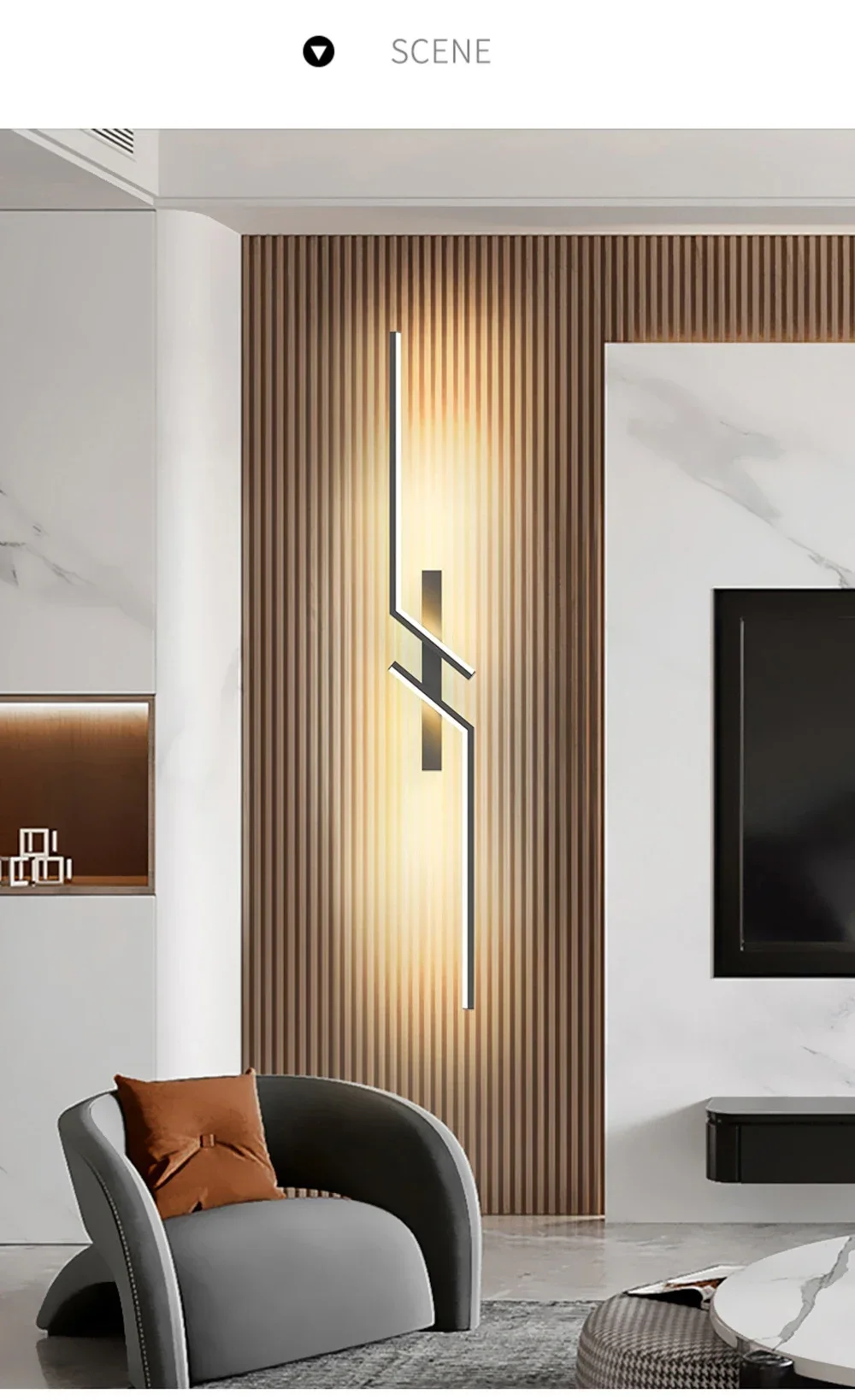 LED Wall Light Modern Minimalist Strip Lighting for Bedroom Bedside Living Room TV Backlight Sofa Decor Wall Sconce Ambient Lamp