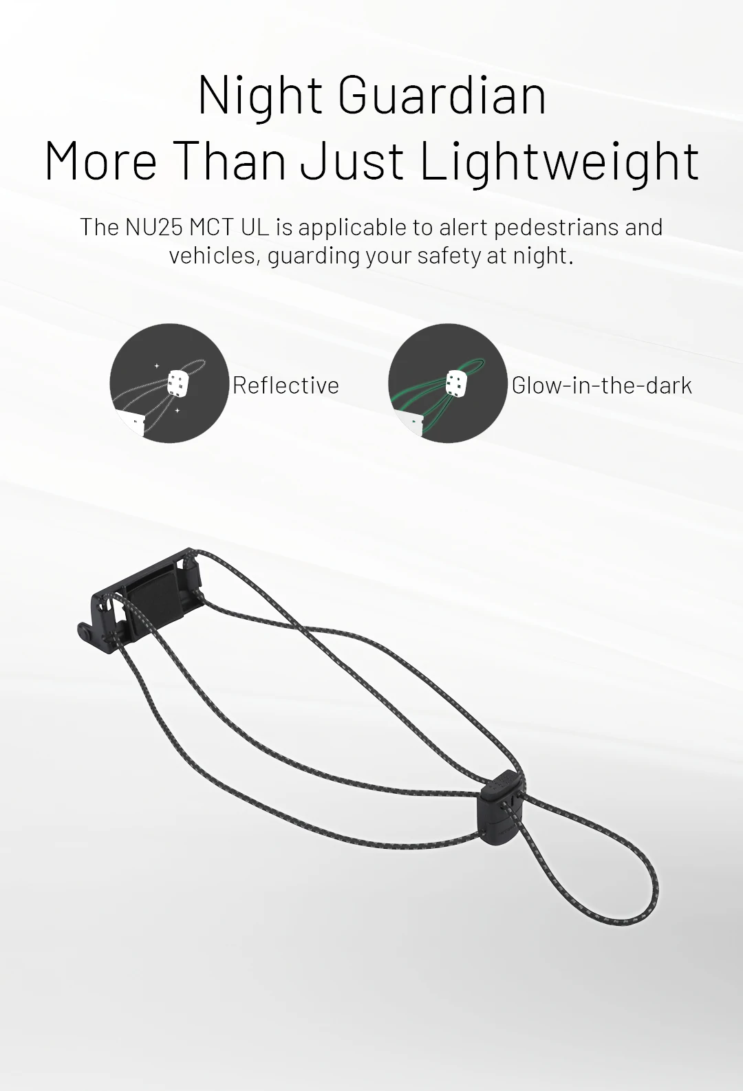 NITECORE NU25 MCT UL USB-C Rechargeable Headlamp Multiple Color Temperatures Headlight for Trail Running Trekking Backpacker