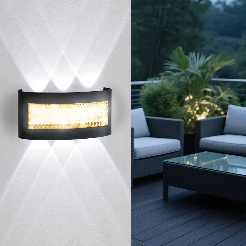 Modern LED Wall Lights for Indoor and Outdoor Use with Up and Down Lights for Living Rooms Corridors Bedrooms and Home Decor