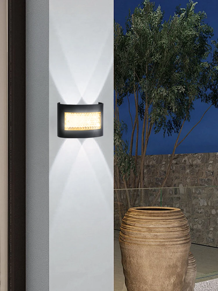 Modern LED Wall Lights for Indoor and Outdoor Use with Up and Down Lights for Living Rooms Corridors Bedrooms and Home Decor