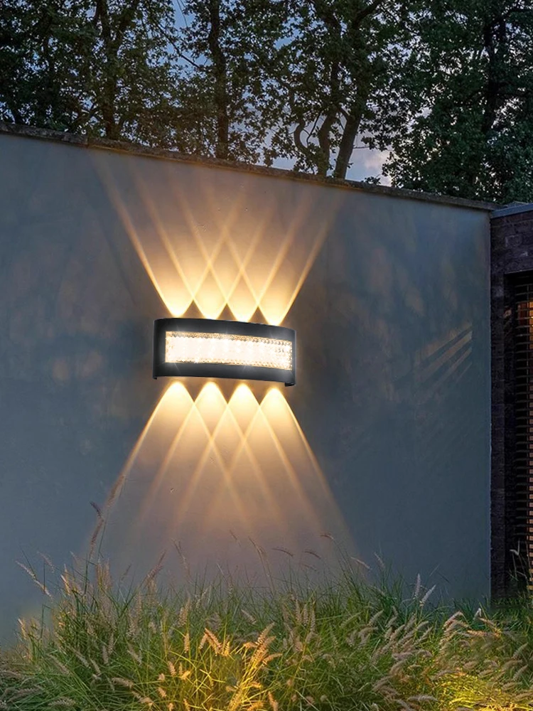 Modern LED Wall Lights for Indoor and Outdoor Use with Up and Down Lights for Living Rooms Corridors Bedrooms and Home Decor
