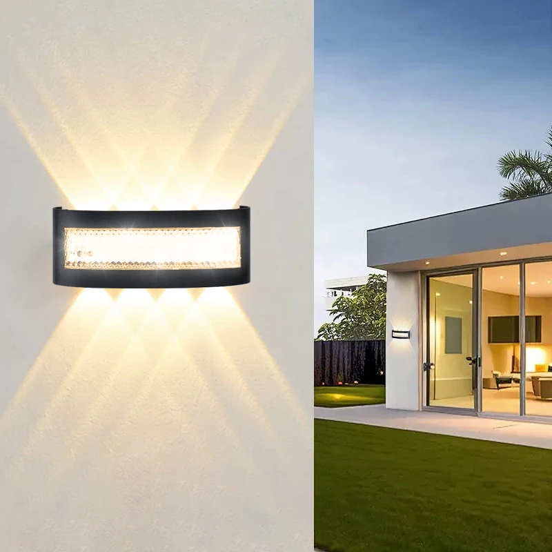 Modern LED Wall Lights for Indoor and Outdoor Use with Up and Down Lights for Living Rooms Corridors Bedrooms and Home Decor