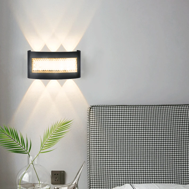 Modern LED Wall Lights for Indoor and Outdoor Use with Up and Down Lights for Living Rooms Corridors Bedrooms and Home Decor