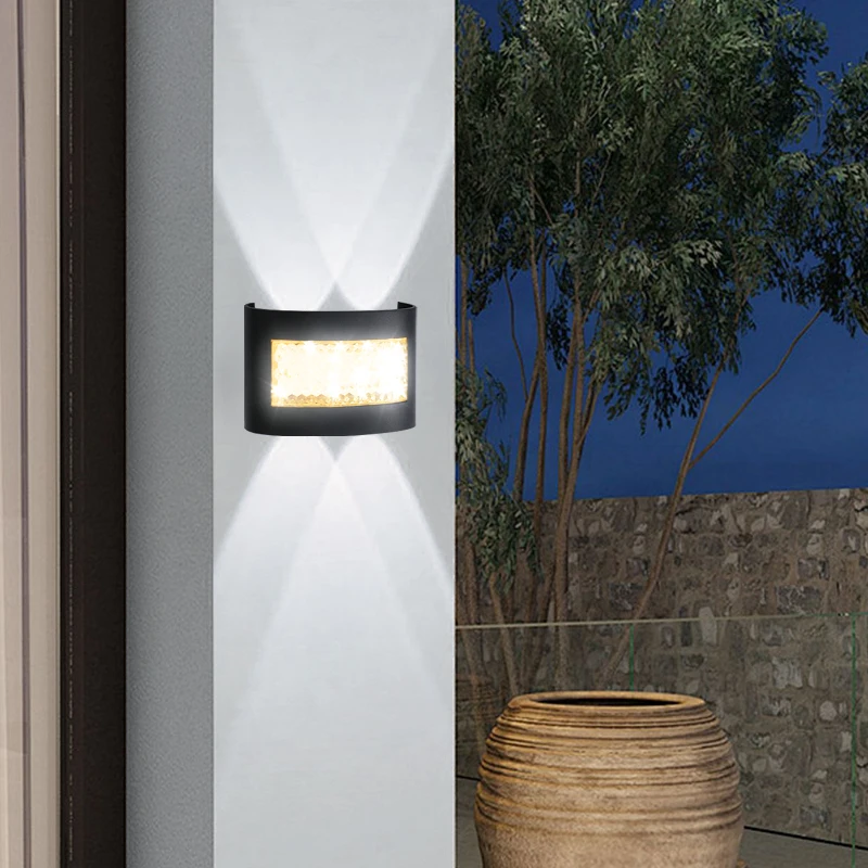 Modern LED Wall Lights for Indoor and Outdoor Use with Up and Down Lights for Living Rooms Corridors Bedrooms and Home Decor