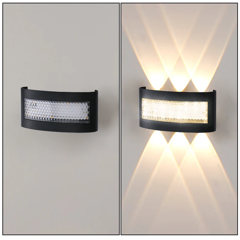 Modern LED Wall Lights for Indoor and Outdoor Use with Up and Down Lights for Living Rooms Corridors Bedrooms and Home Decor