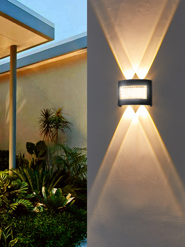 Modern LED Wall Lights for Indoor and Outdoor Use with Up and Down Lights for Living Rooms Corridors Bedrooms and Home Decor