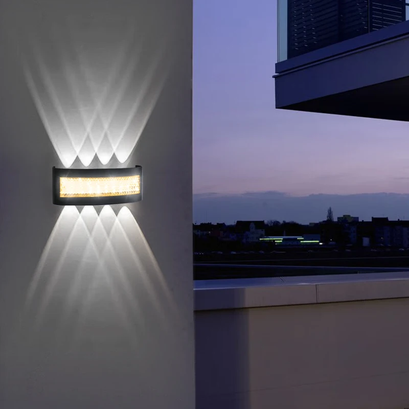 Modern LED Wall Lights for Indoor and Outdoor Use with Up and Down Lights for Living Rooms Corridors Bedrooms and Home Decor