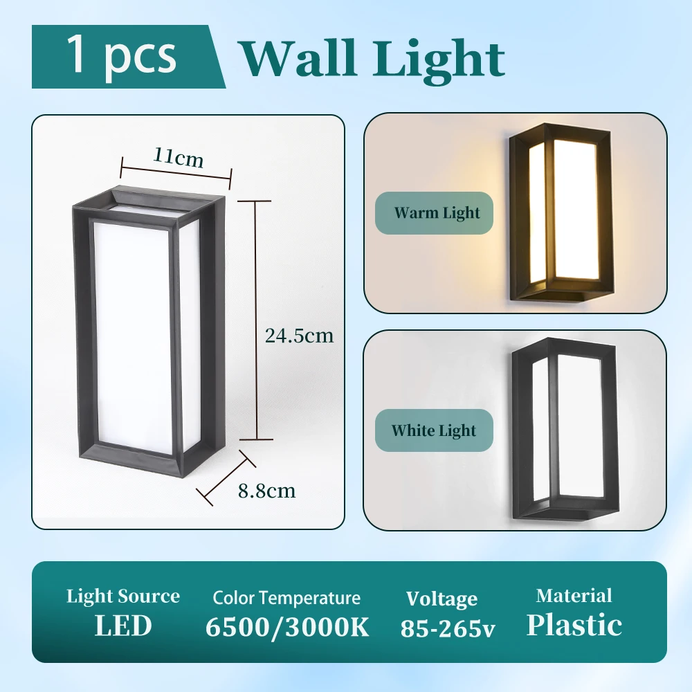Wall Lamp LED Light 25W 85-265V Waterproof Warm White Cold White Outdoor Lighting Decoration Outside For Home Exterior