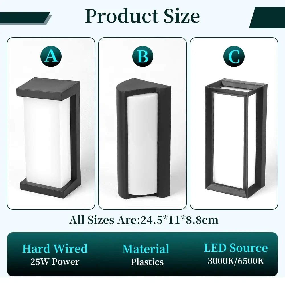 Wall Lamp LED Light 25W 85-265V Waterproof Warm White Cold White Outdoor Lighting Decoration Outside For Home Exterior