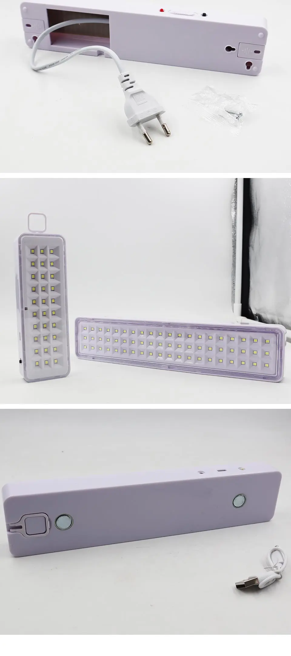 LED Emergency Light, European and American Regulations, Type-C USB Port Rechargeable Multifunctional Camping Light