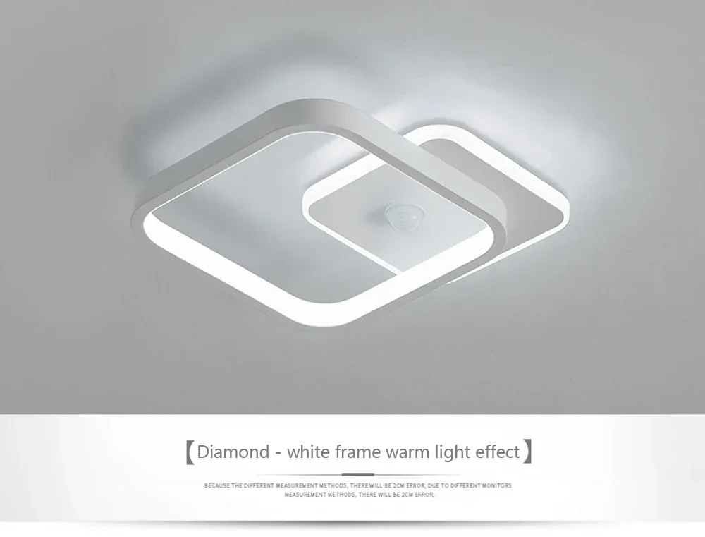 Modern LED Ceiling Light Chandelier Smart Ceiling Lamp with Motion Sensor for Stair Corridor Hallway Entrance Lighting Fixture