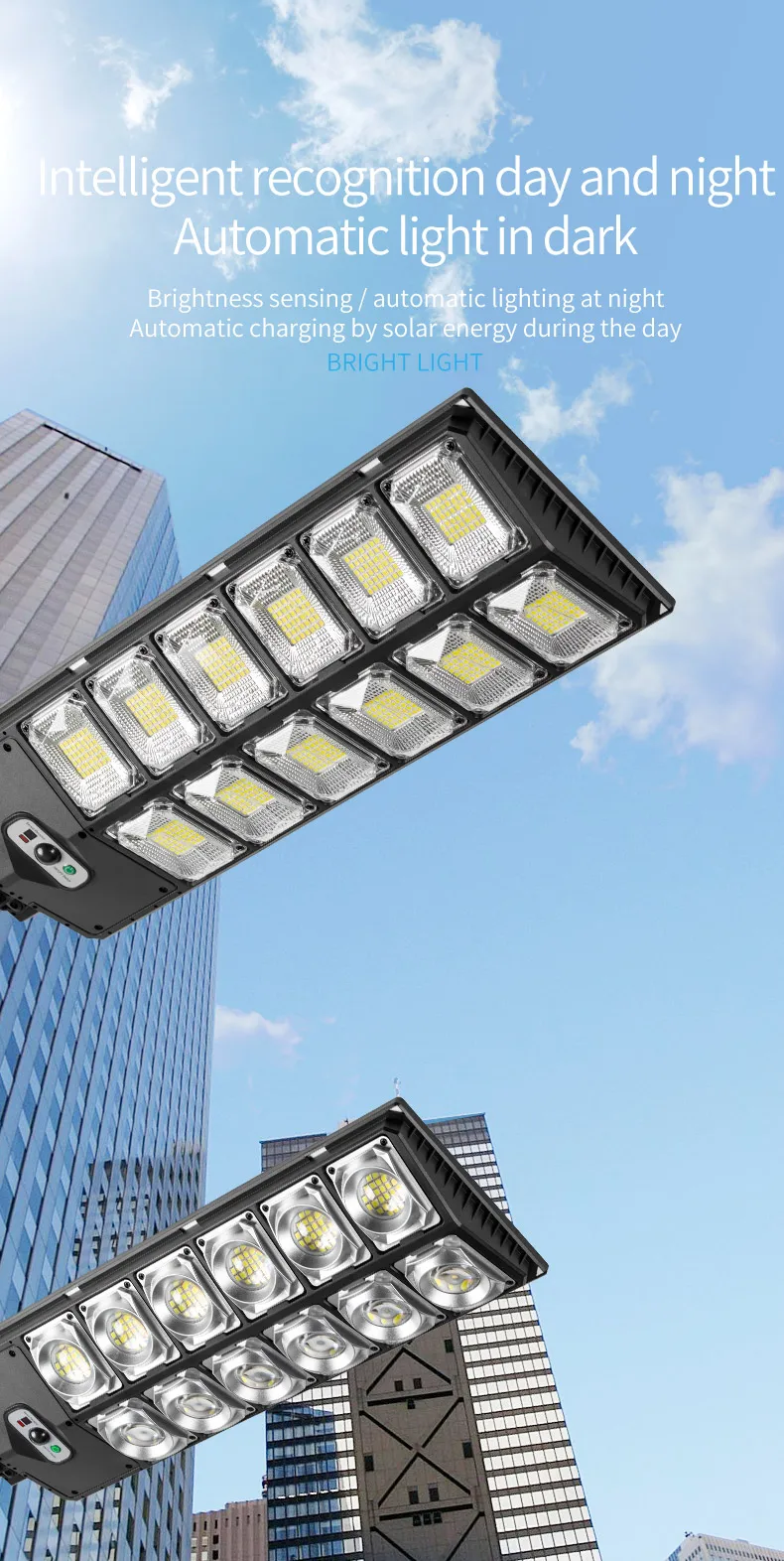 Super Bright LED Outdoor Solar Lamp Waterproof with Motion Sensor Human Induction for Garden Yard Garage Lighting