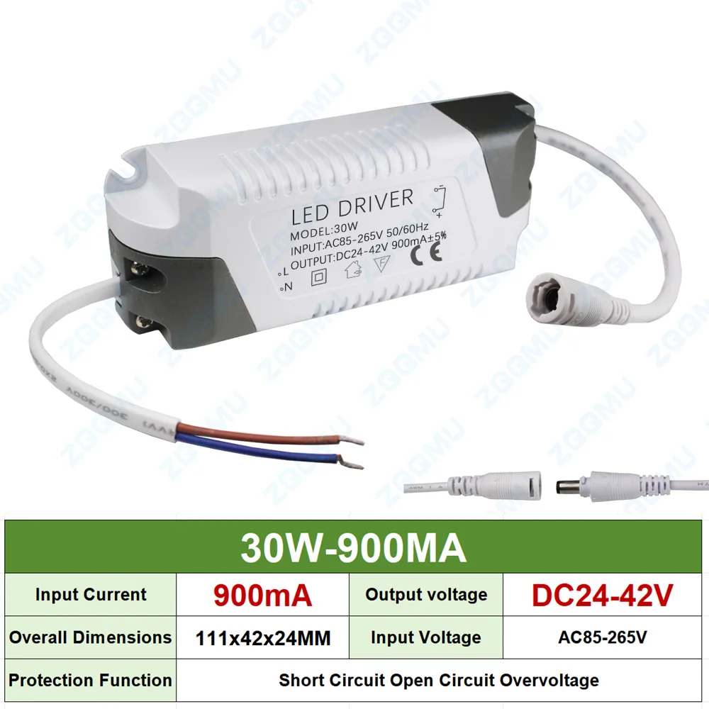 LED Driver 8-12W 12-18W 18-24W 25-36W 50W Constant Current 300MA 600MA 900MA 1200MA For DIY Power Supply Lighting Transformer