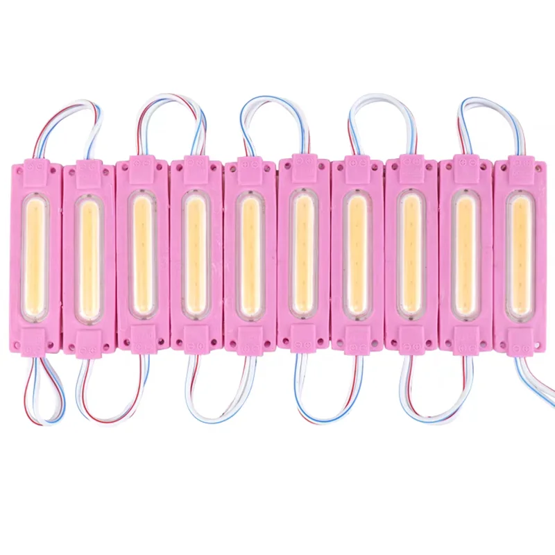 20pcs/lot 6LED Injection with Lens COB LED Module Waterproof LED Back Light Backlight for Sign Channel Letter DC12V 24V 2W IP68